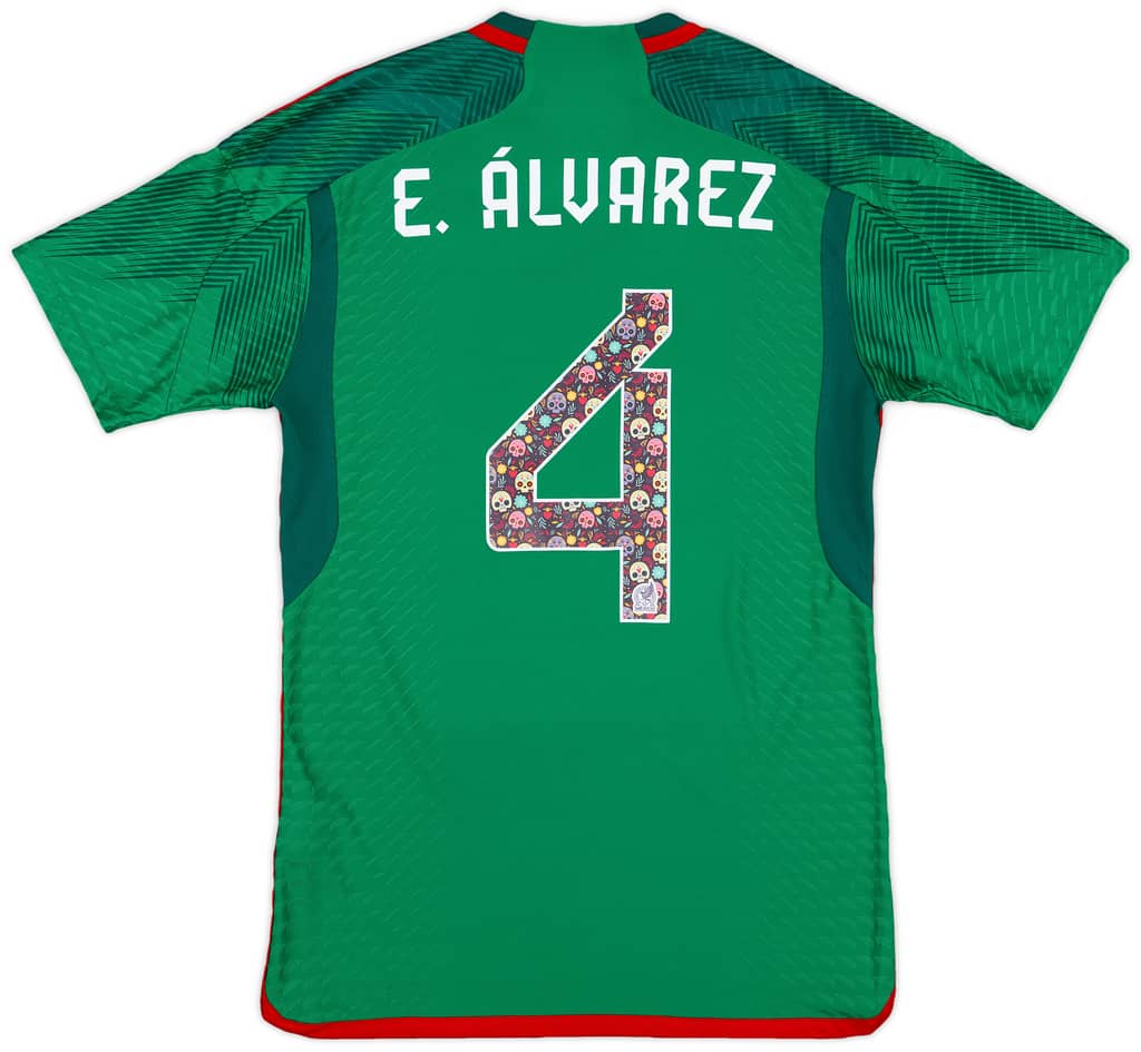 2022-23 Mexico Special Edition Authentic Home Shirt E.Alvarez #4