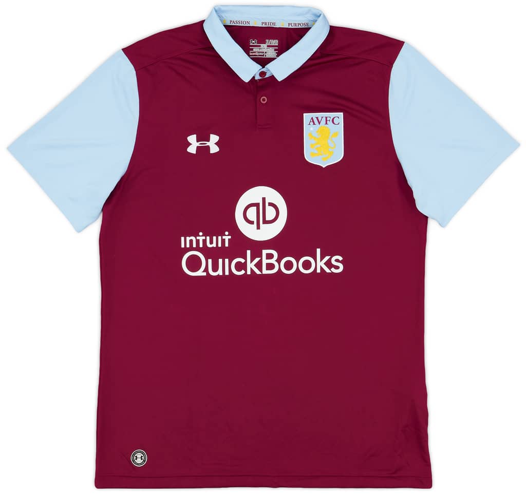 2016-17 Aston Villa Home Shirt - 7/10 - (XL)