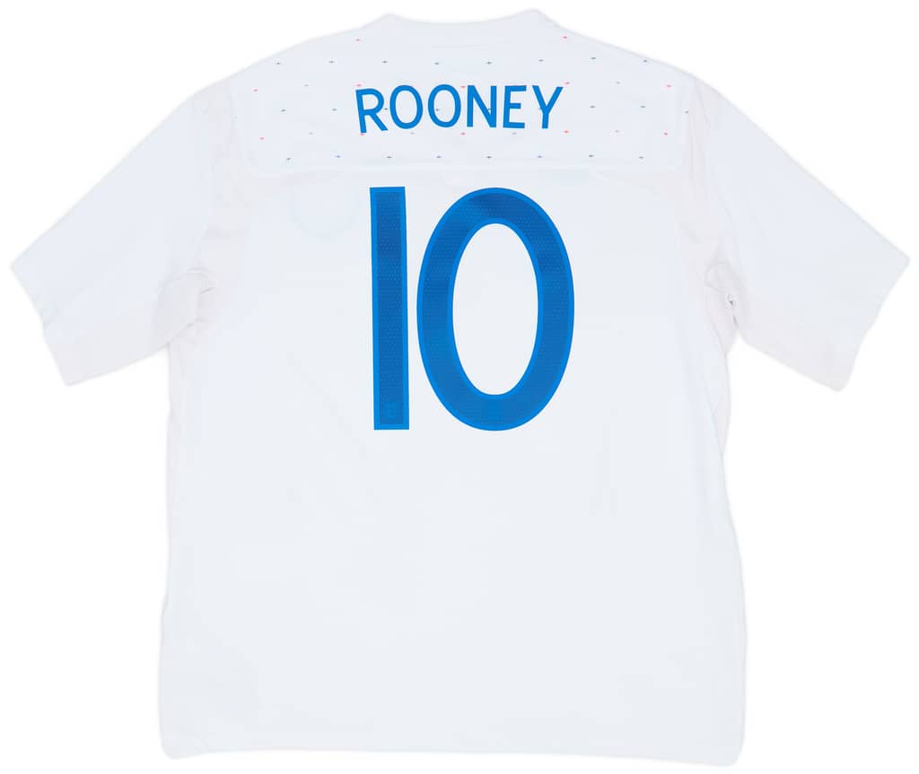 2010-11 England Home Shirt Rooney #10 - 9/10 - (XXL)