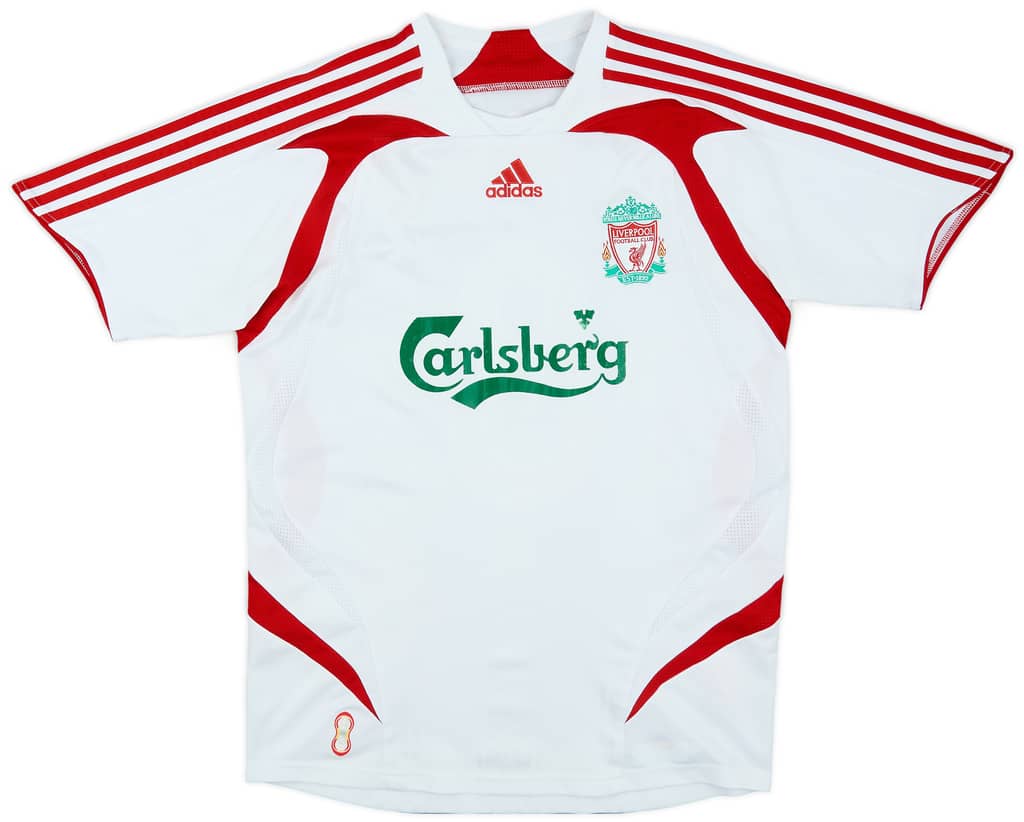 2007-08 Liverpool Away Shirt Gerrard #8 - 6/10 - (XL.Boys)