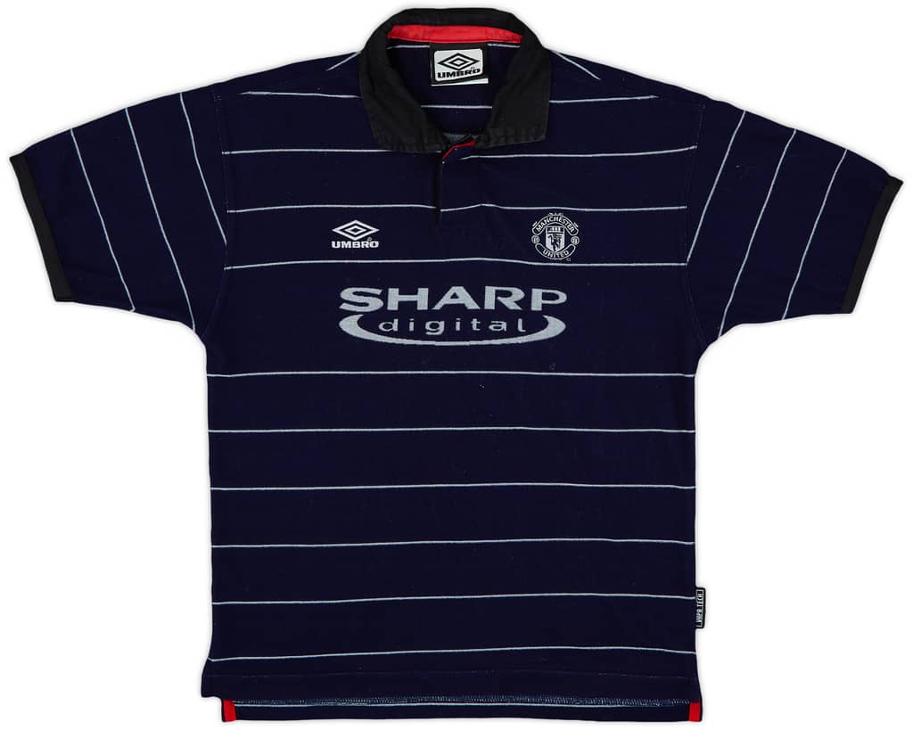 1999-00 Manchester United Away Shirt - 9/10 - (M.Boys)