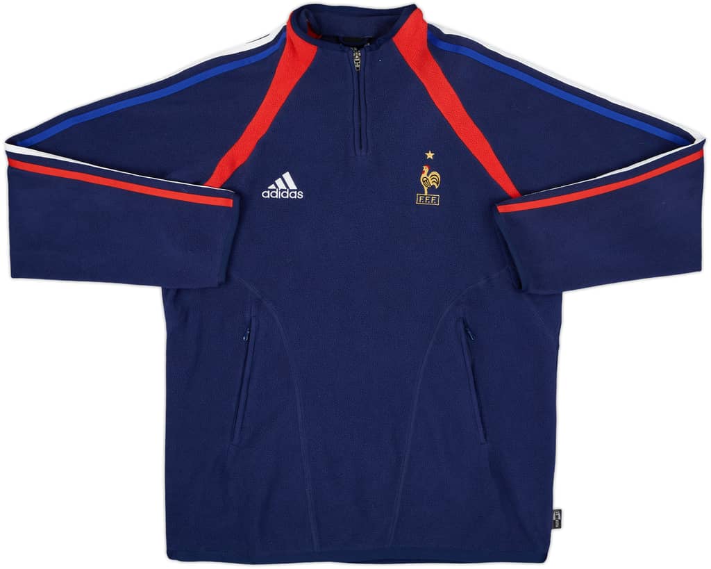 2003-04 France adidas 1/4 Zip Fleece Top - 8/10 - (M/L)