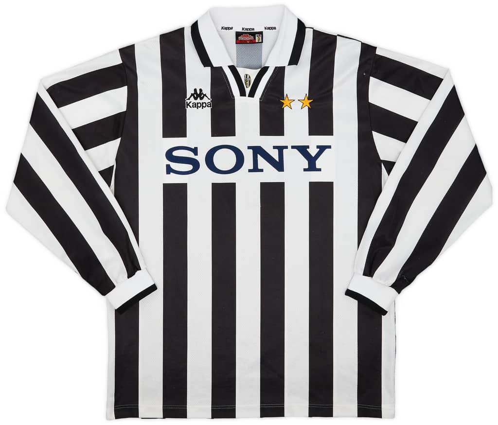 1995-97 Juventus Home L/S Shirt #9 - 6/10 - (XL)