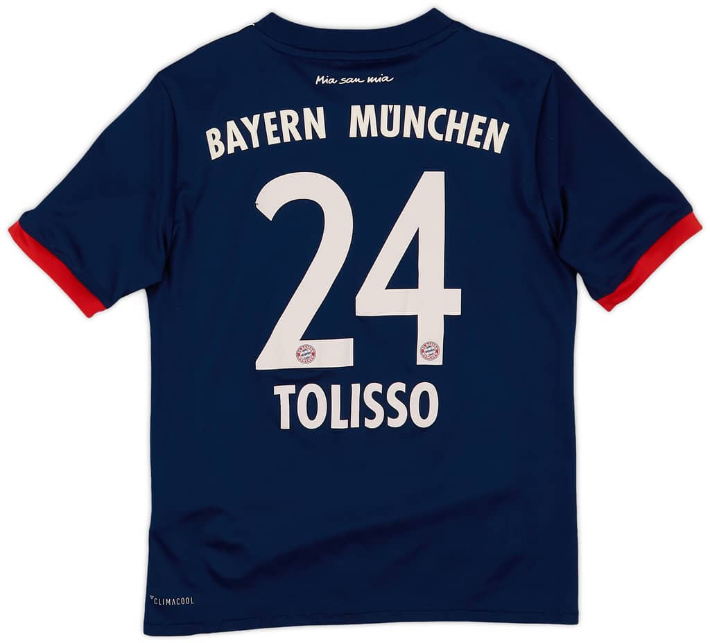 2017-18 Bayern Munich Away Shirt Tolisso #24 - 8/10 - (9-10 Years)
