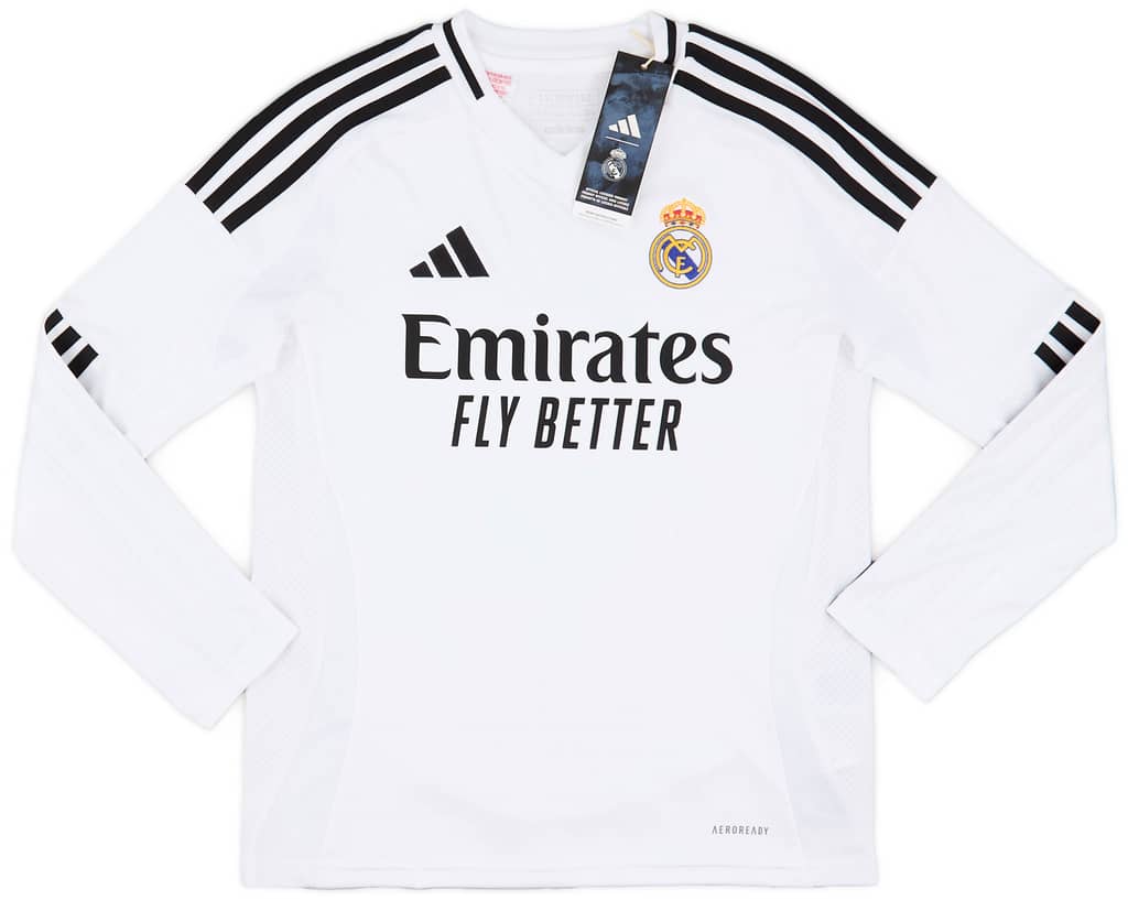 2024-25 Real Madrid Home L/S Shirt Bellingham #5 (KIDS)