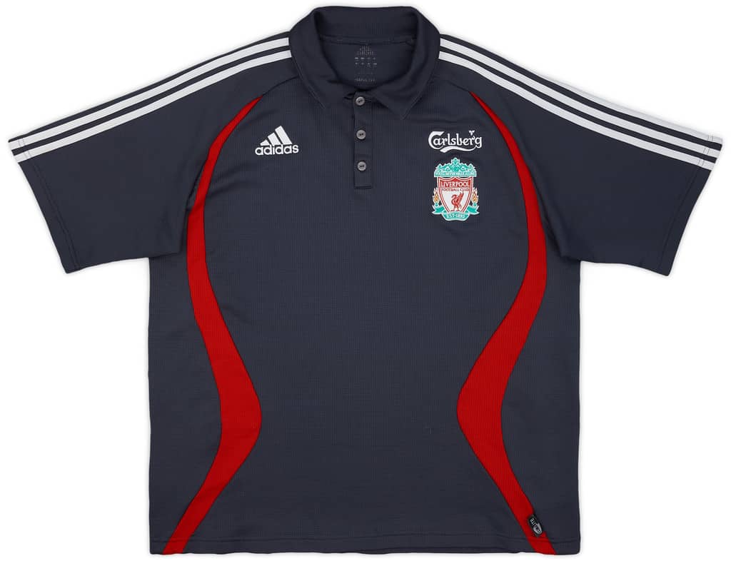 2006-07 Liverpool adidas Polo Shirt - 7/10 - (L)