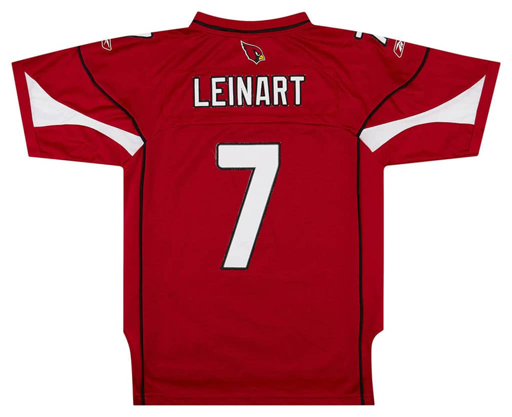 2007 Arizona Cardinals Leinart #7 Reebok Premier Jersey (Home) Y