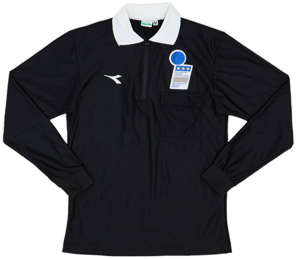 1990s Italy FIGC Diadora Referee L/S Shirt - 9/10 - (M)