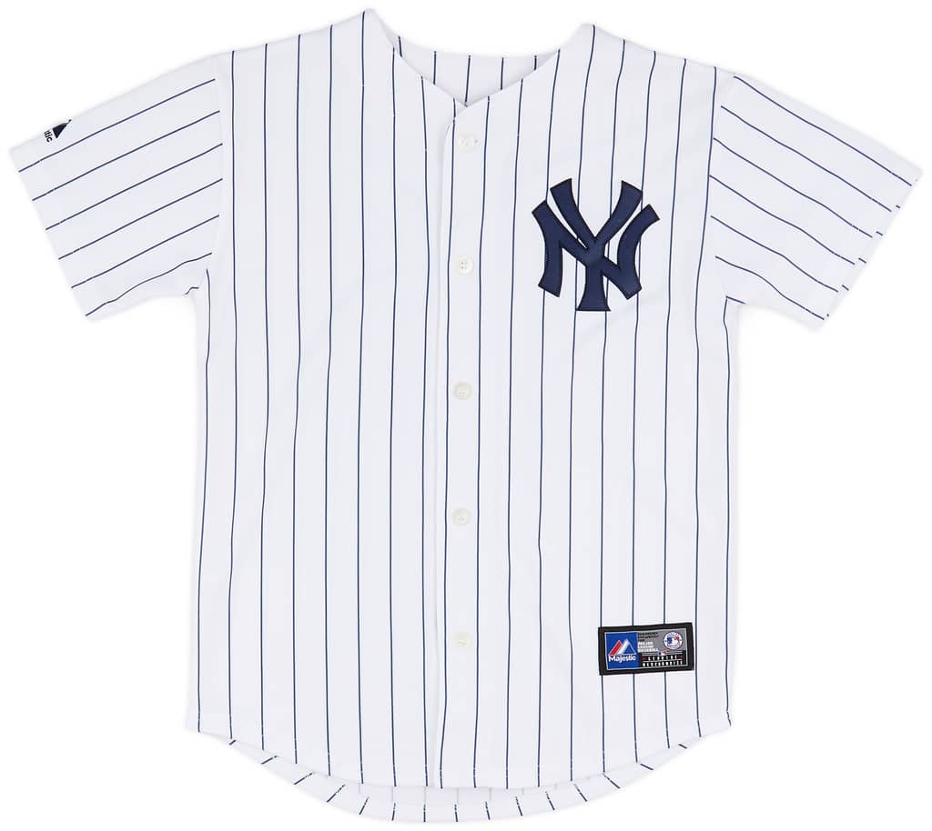 2014-15 New York Yankees Tanaka #19 Majestic Replica Home Jersey - 8/10 - (M.Boys)