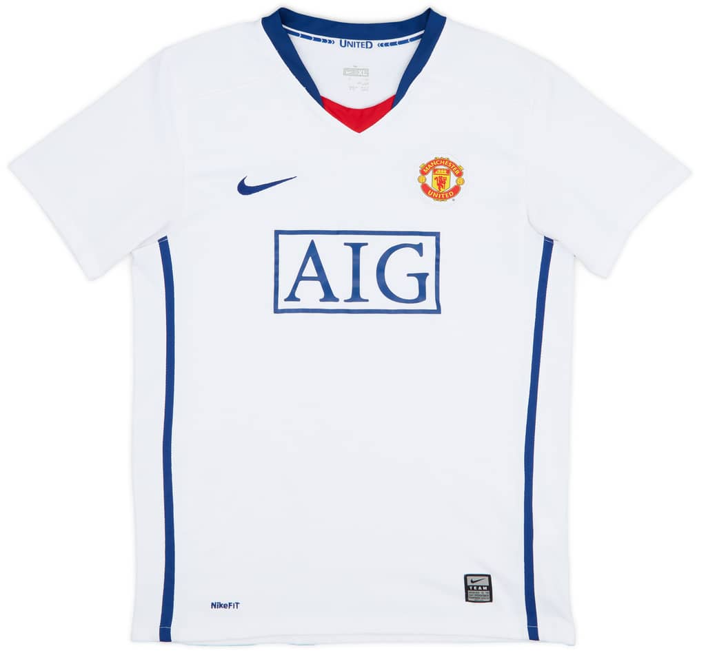 2008-10 Manchester United Away Shirt - 8/10 - (XL.Boys)