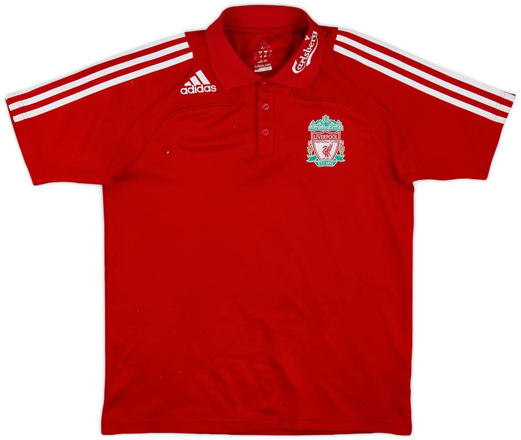 2008-09 Liverpool adidas Polo Shirt - 7/10 - (M)