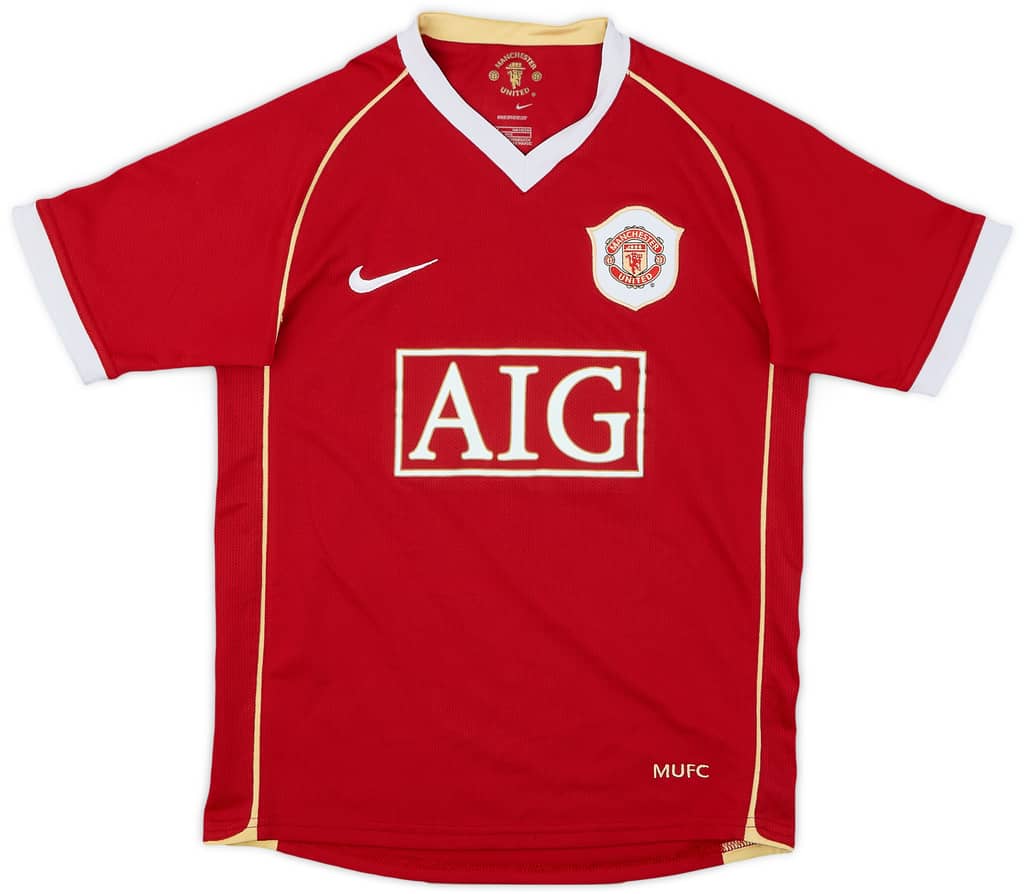 2006-07 Manchester United Home Shirt Rooney #8 - 8/10 - (M.Boys)