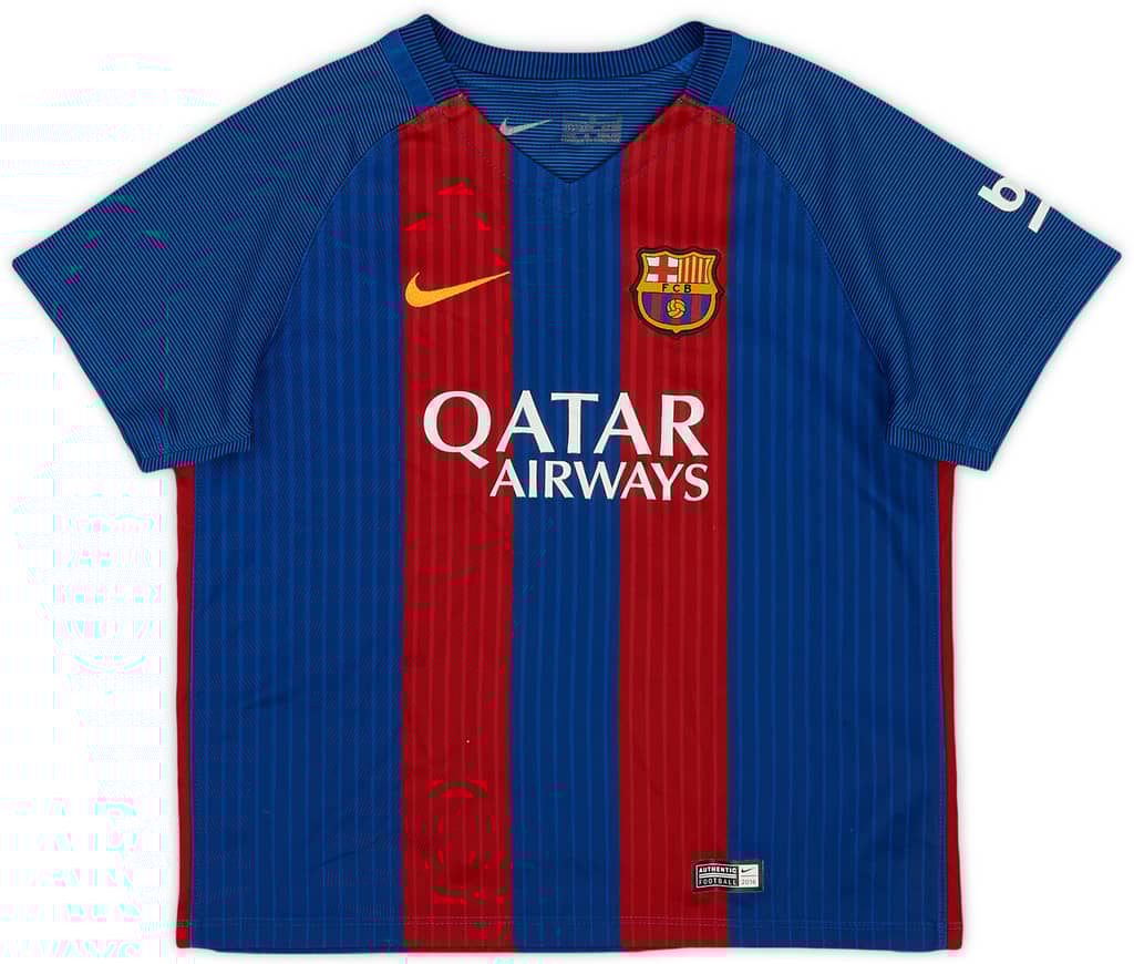 2016-17 Barcelona Home Shirt - 8/10 - (6-7 Years)