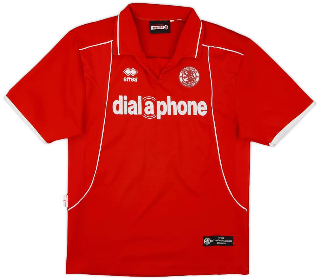 2003-04 Middlesbrough Home Shirt - 9/10 - (XL.Boys)