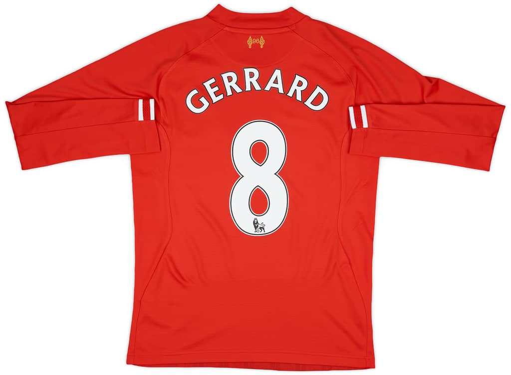 2013-14 Liverpool Home L/S Shirt Gerrard #8 - 8/10 - (S)