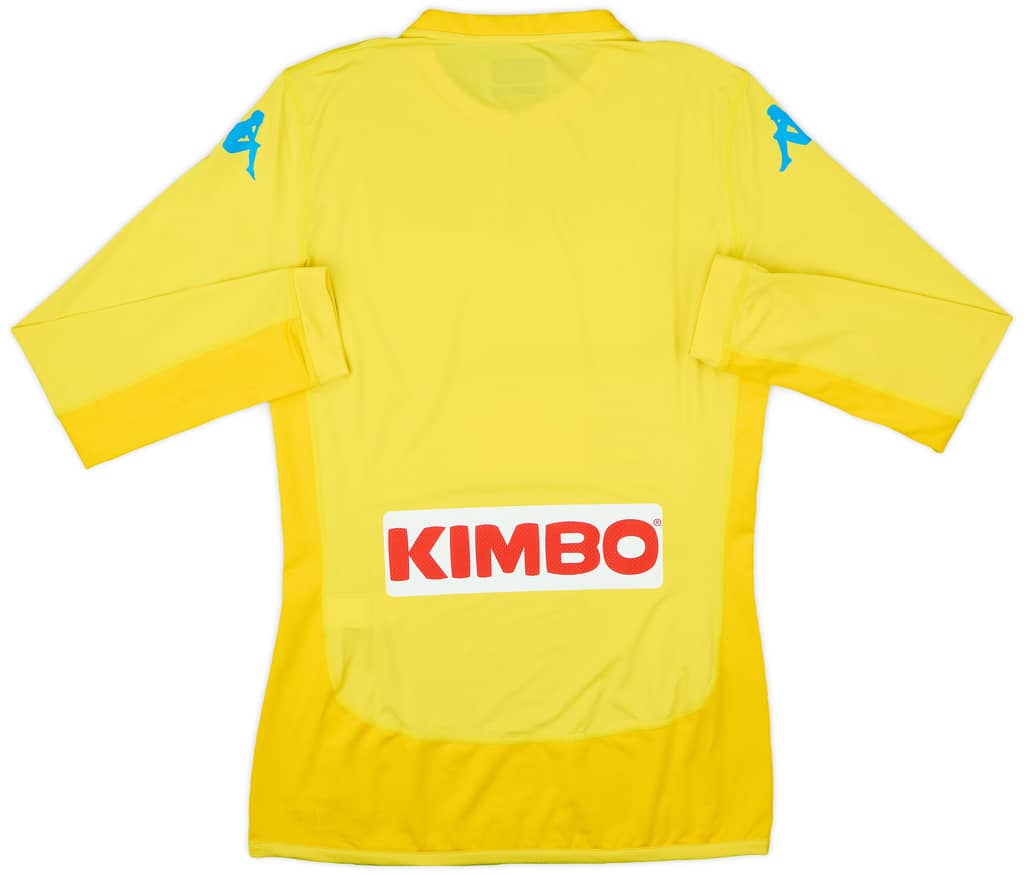 2017-18 Napoli Authentic Away L/S Shirt - 10/10 - (L)