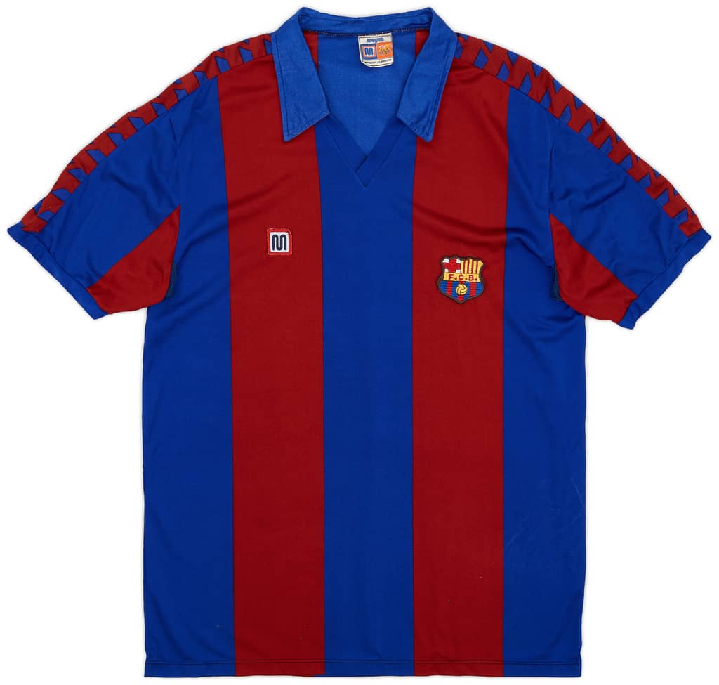 1984-89 Barcelona Home Shirt - 8/10 - (XL)