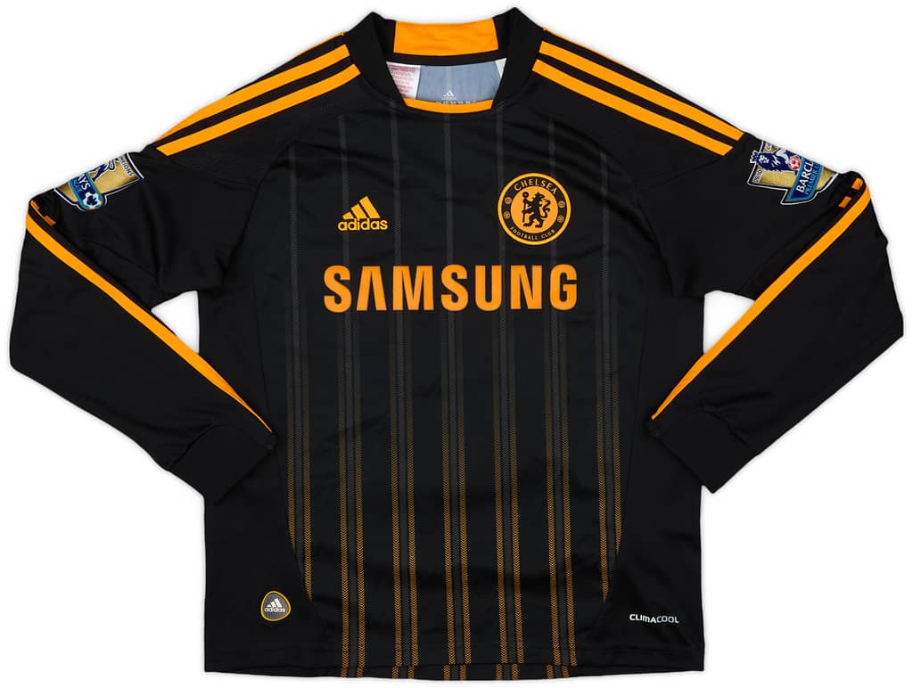 2010-11 Chelsea Away L/S Shirt Malouda #15 - 8/10 - (S.Boys)