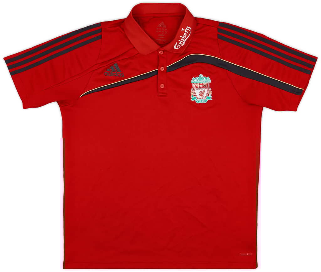 2009-10 Liverpool adidas Polo Shirt - 8/10 - (L)
