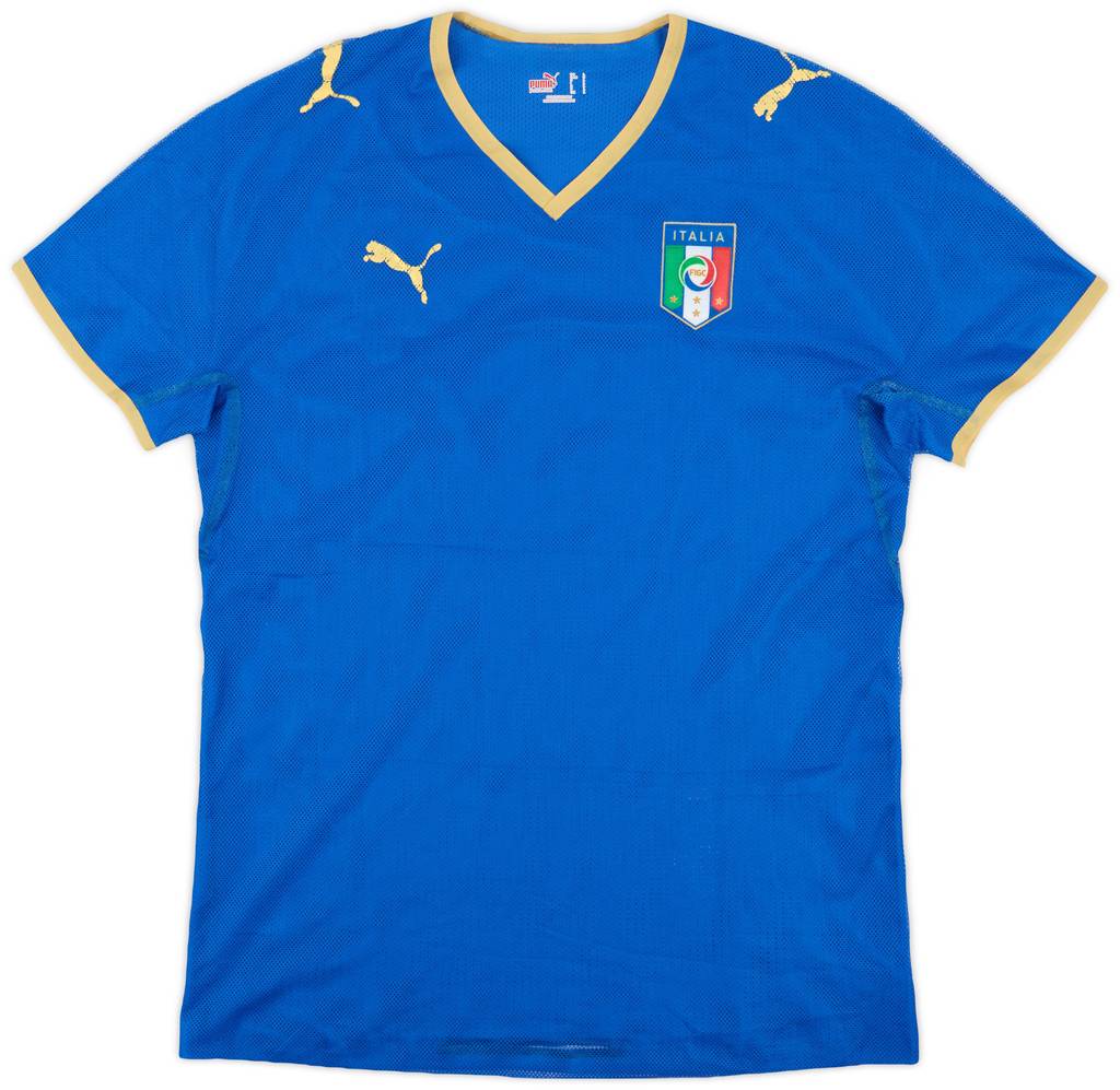 2007-08 Italy Authentic Home Shirt - 4/10 - (L)