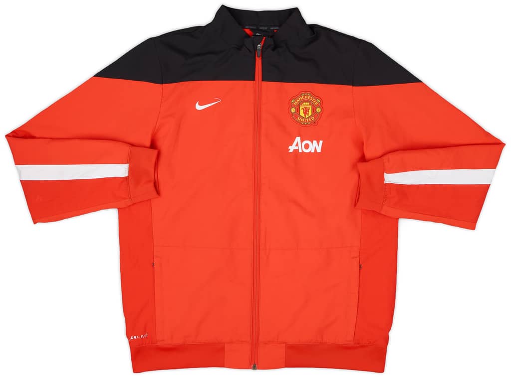2013-14 Manchester United Nike Track Jacket - 8/10 - (XL.Boys)