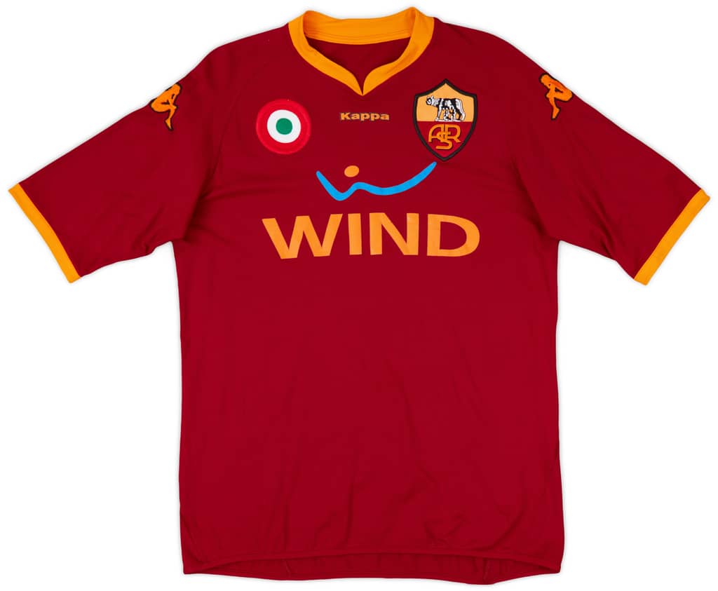 2007-08 Roma Home Shirt Totti #10 - 6/10 - (XL)