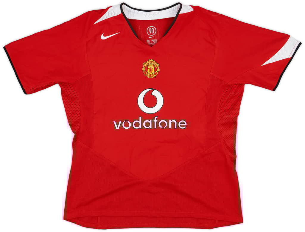2004-06 Manchester United Home Shirt Keano #16 - 7/10 - (Women's L)