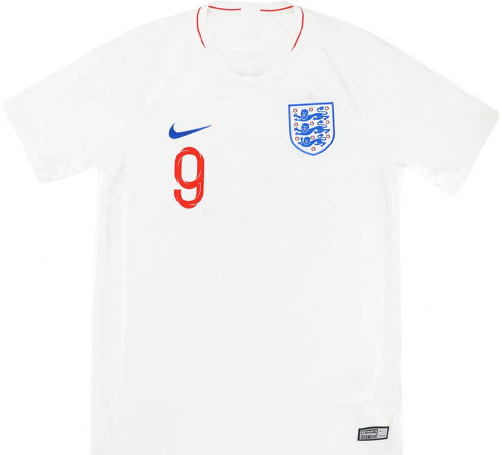2018-19 England Home Shirt Kane #9