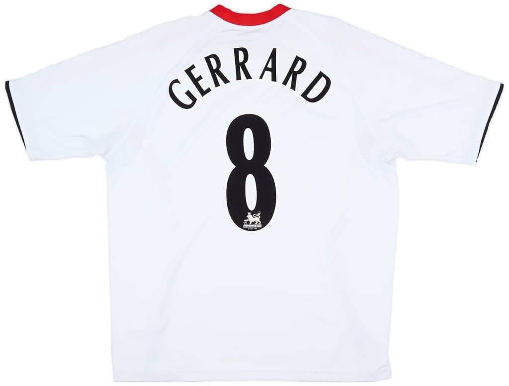 2005-06 Liverpool Away Shirt Gerrard #8 - 6/10 - (XL)
