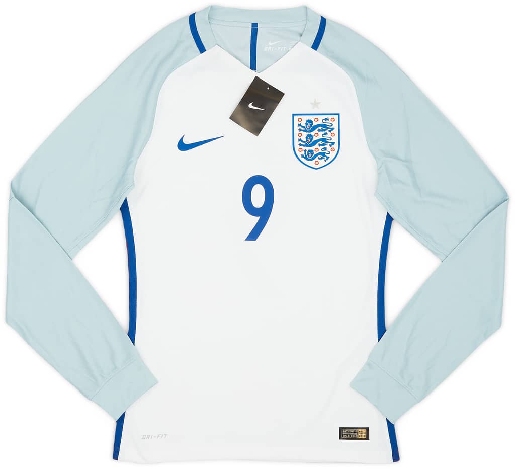 2016-17 England Player Issue Home L/S Shirt Kane #9 (S)