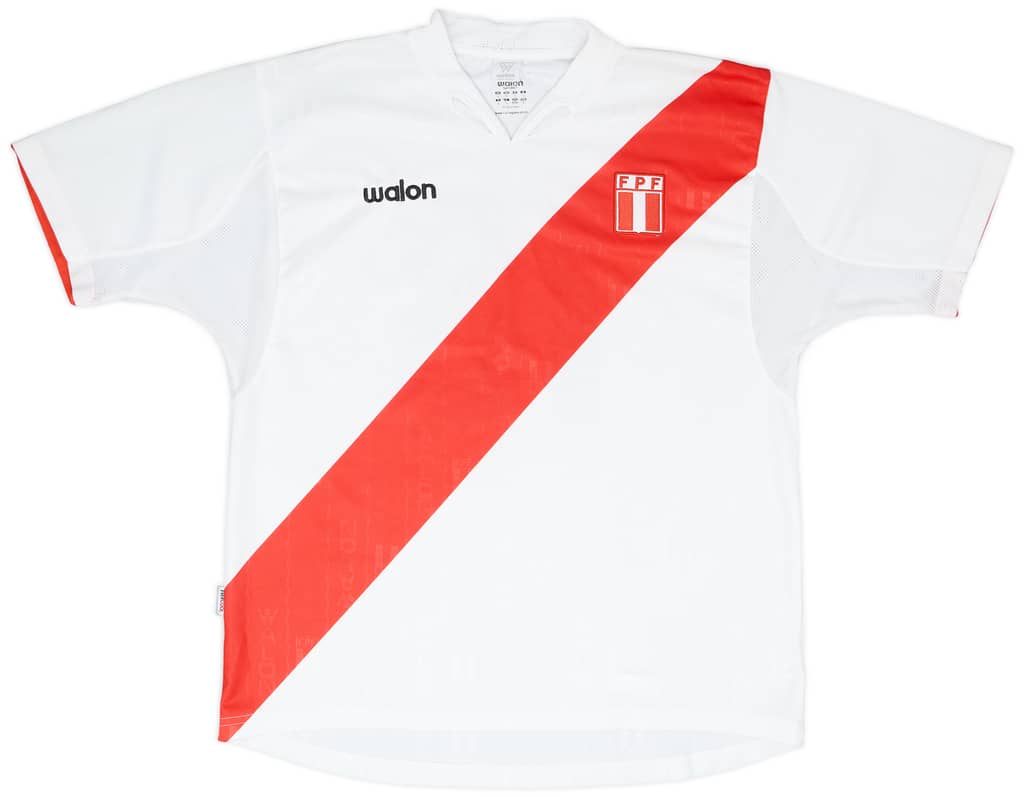 2004-06 Peru Home Shirt #18 - 8/10 - (L)