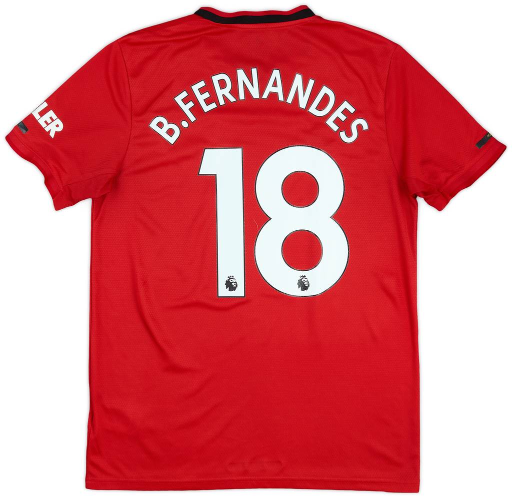 2019-20 Manchester United Home Shirt B.Fernandes #18 - 6/10 - (M)