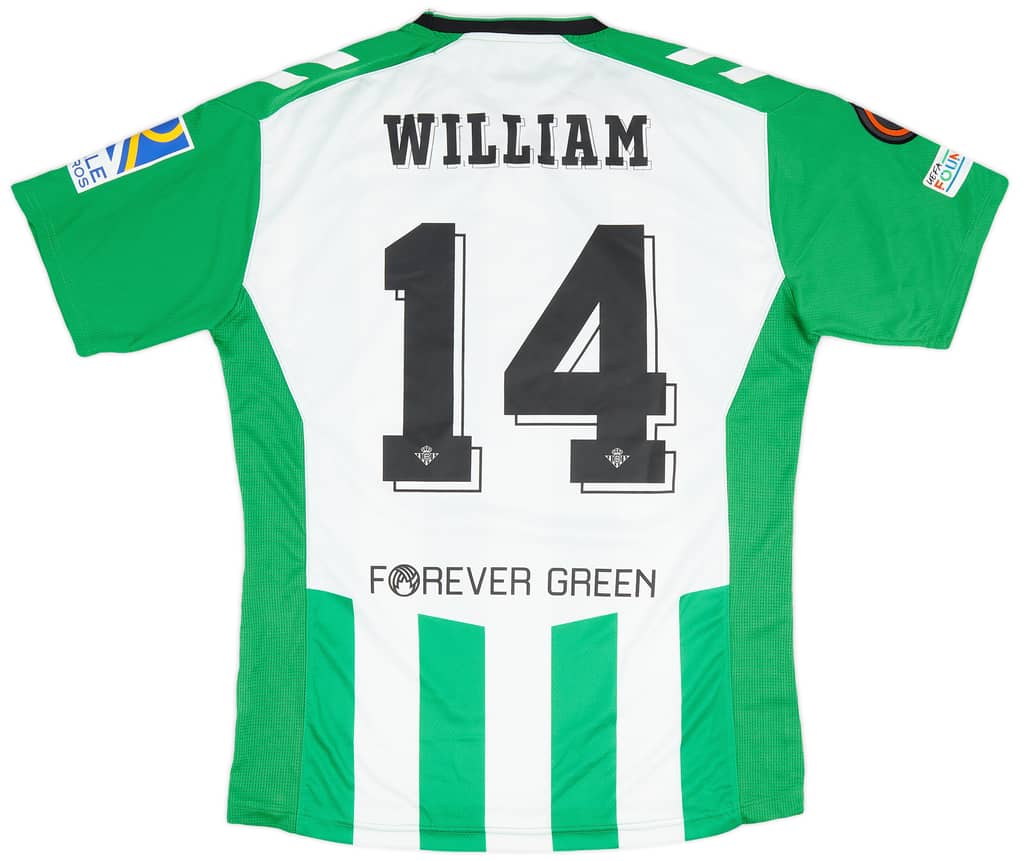 2022-23 Real Betis Match Issue Europa League Home Shirt William #14
