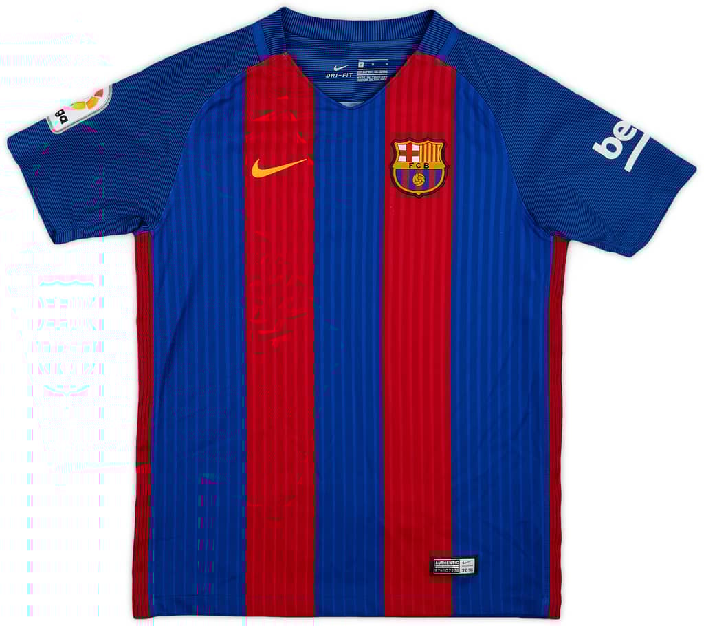 2016-17 Barcelona Home Shirt - 9/10 - (M.Boys)