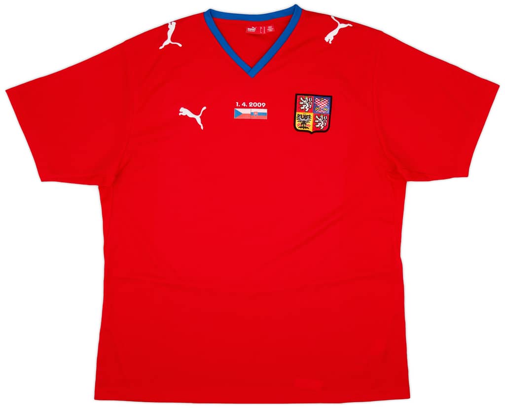 2008-09 Czech Republic '1.4.2009' Home Shirt - 9/10 - (XL)