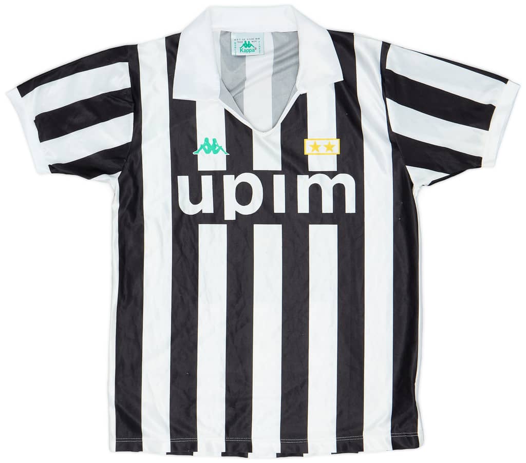 1991-92 Juventus Basic Home Shirt - 9/10 - (M)