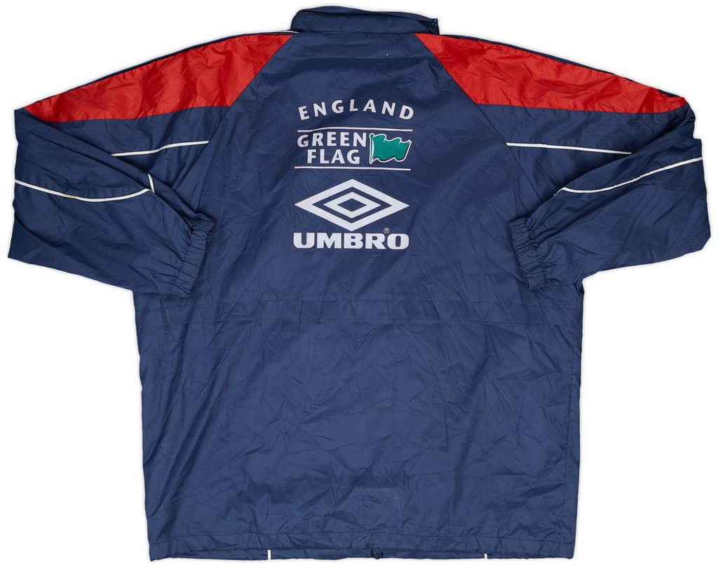 1995-97 England Umbro Hooded Rain Jacket - 7/10 - (L)