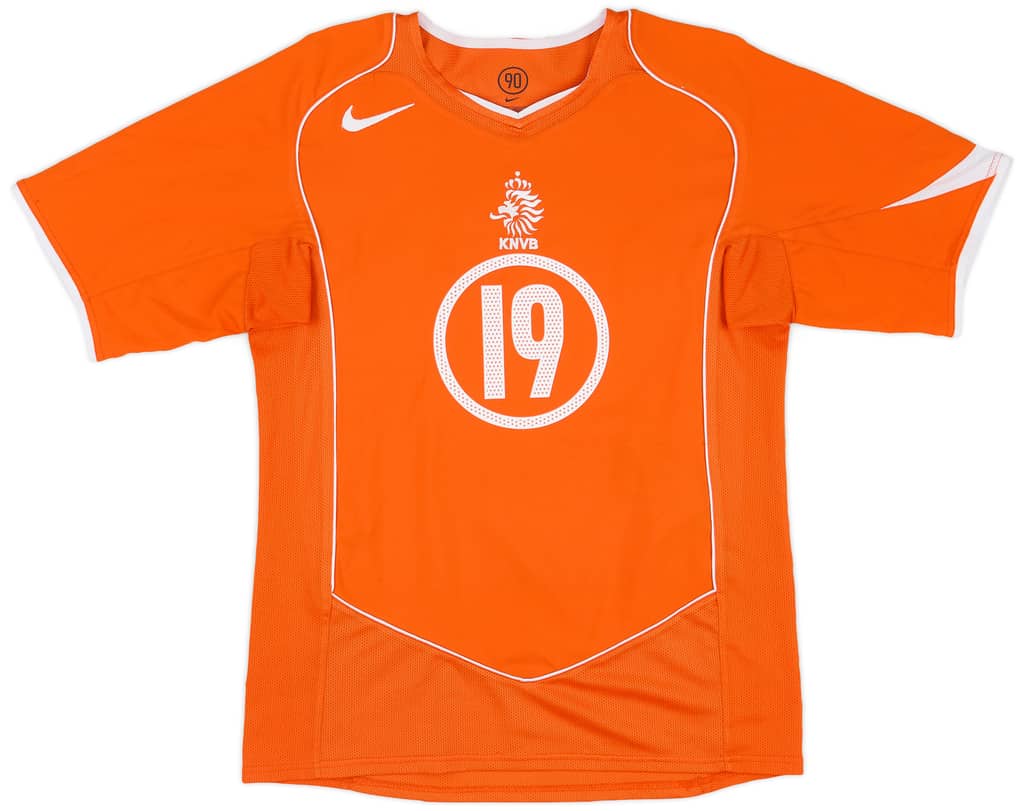 2004-06 Netherlands Home Shirt Robben #19 - 6/10 - (S)