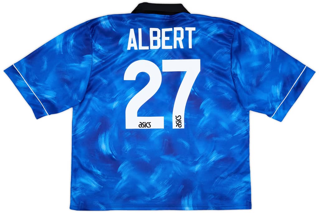 1993-95 Newcastle Away Shirt Albert #27 - 8/10 - (XXL)