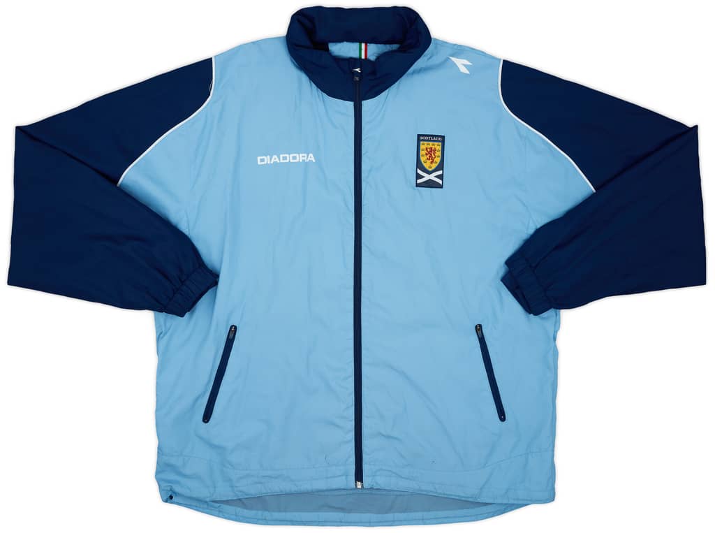 2008-10 Scotland Diadora Hooded Rain Jacket - 7/10 - (L)