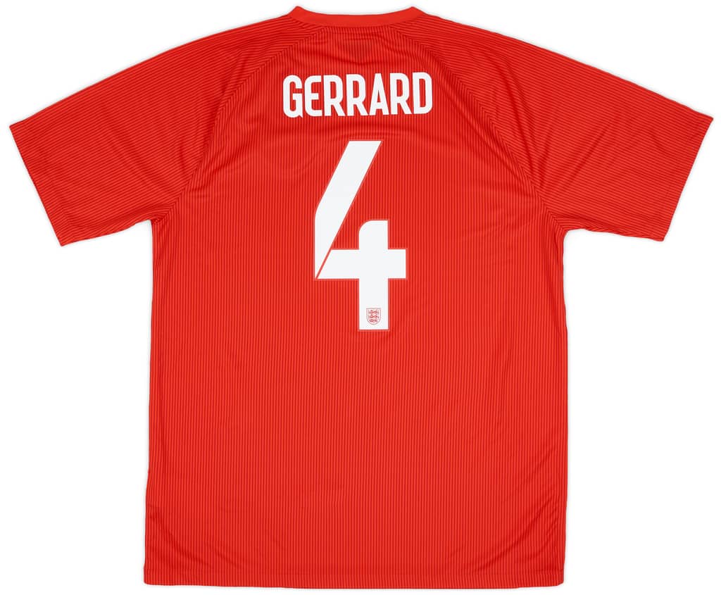 2014-15 England Away Shirt Gerrard #4 (L)