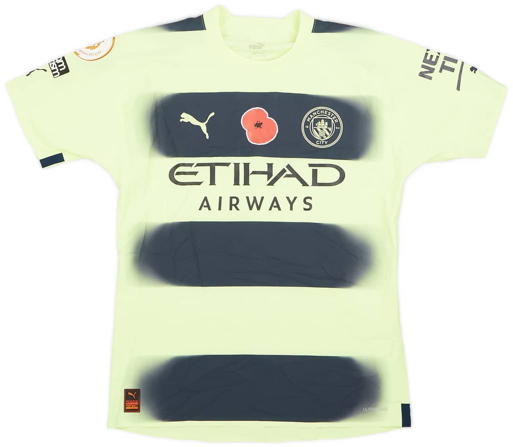 2022-23 Manchester City Match Issue Third Shirt Stones #5