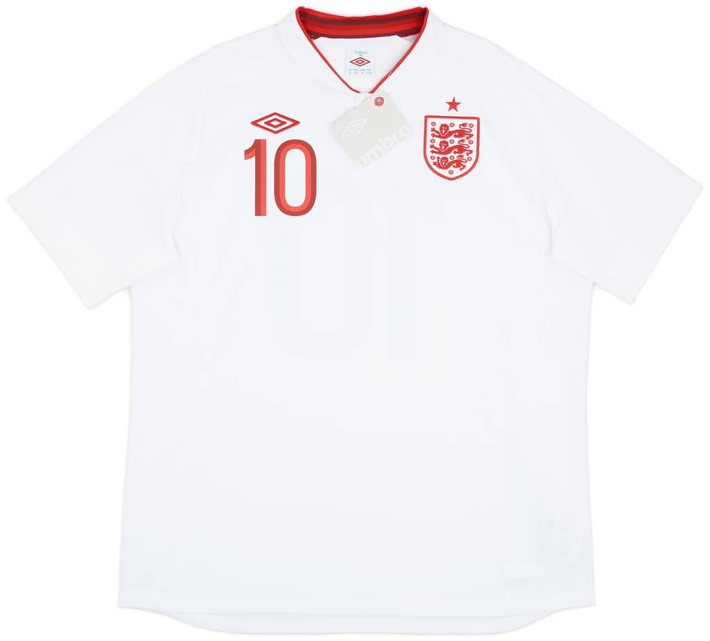2012-13 England Home Shirt Rooney #10 (XXL)