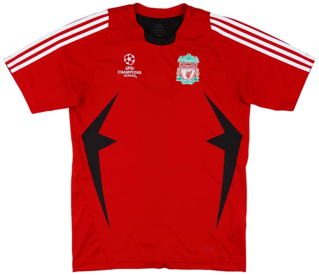 2007-08 Liverpool CL adidas Training Shirt - 8/10 - (S)