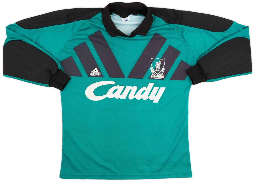 1991-92 Liverpool GK Shirt - 8/10 - (M)