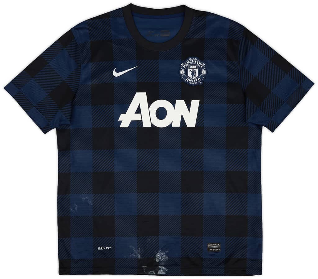 2013-14 Manchester United Away Shirt Vidic #15 - 5/10 - (XL)