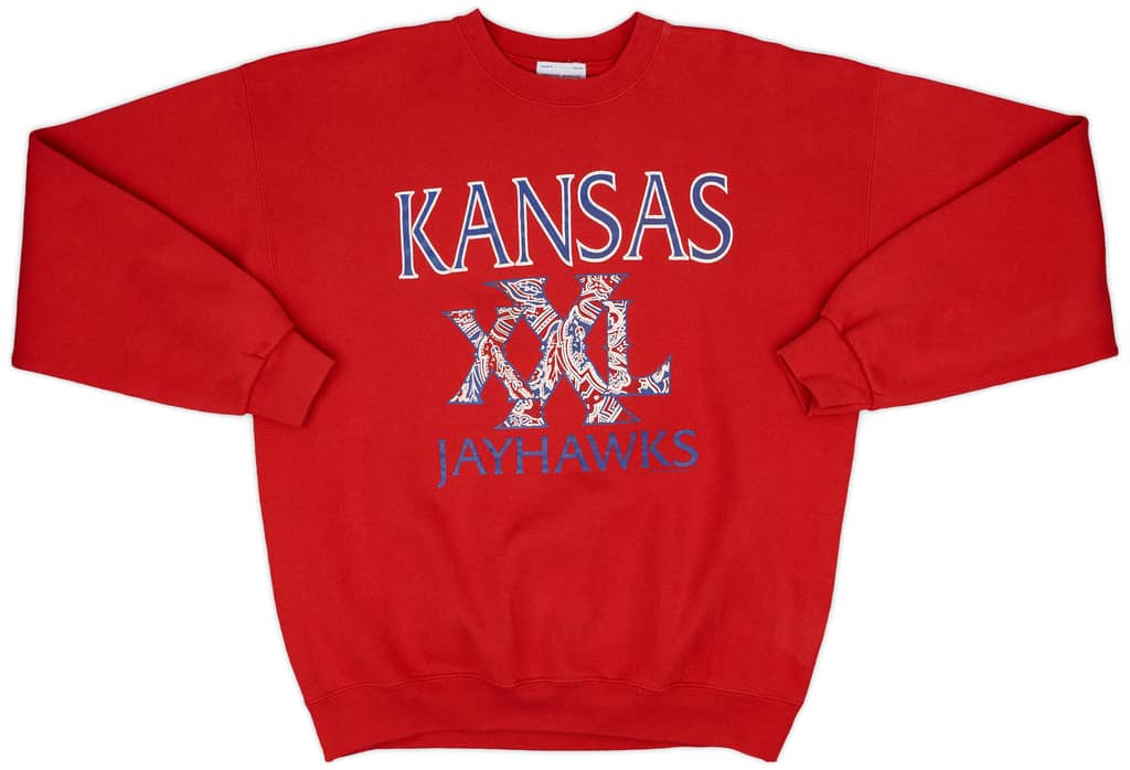 1997-98 Kansas Jayhawks CS Sweat Top - 7/10 - (XL)