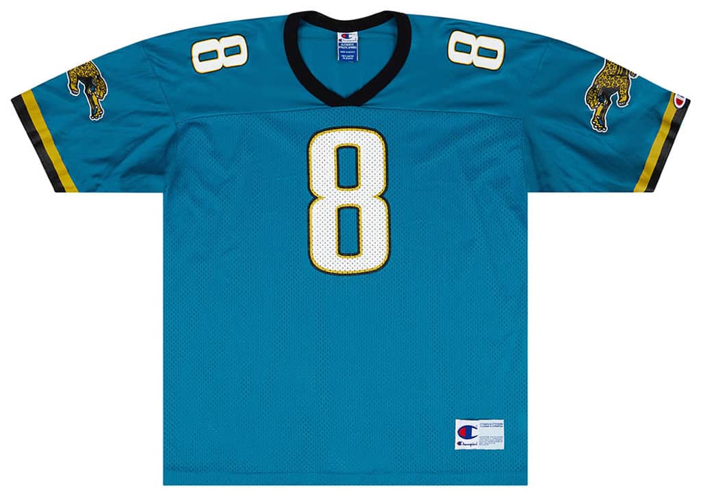 1995 Jacksonville Jaguars Brunell #8 Champion Jersey (Home) XL