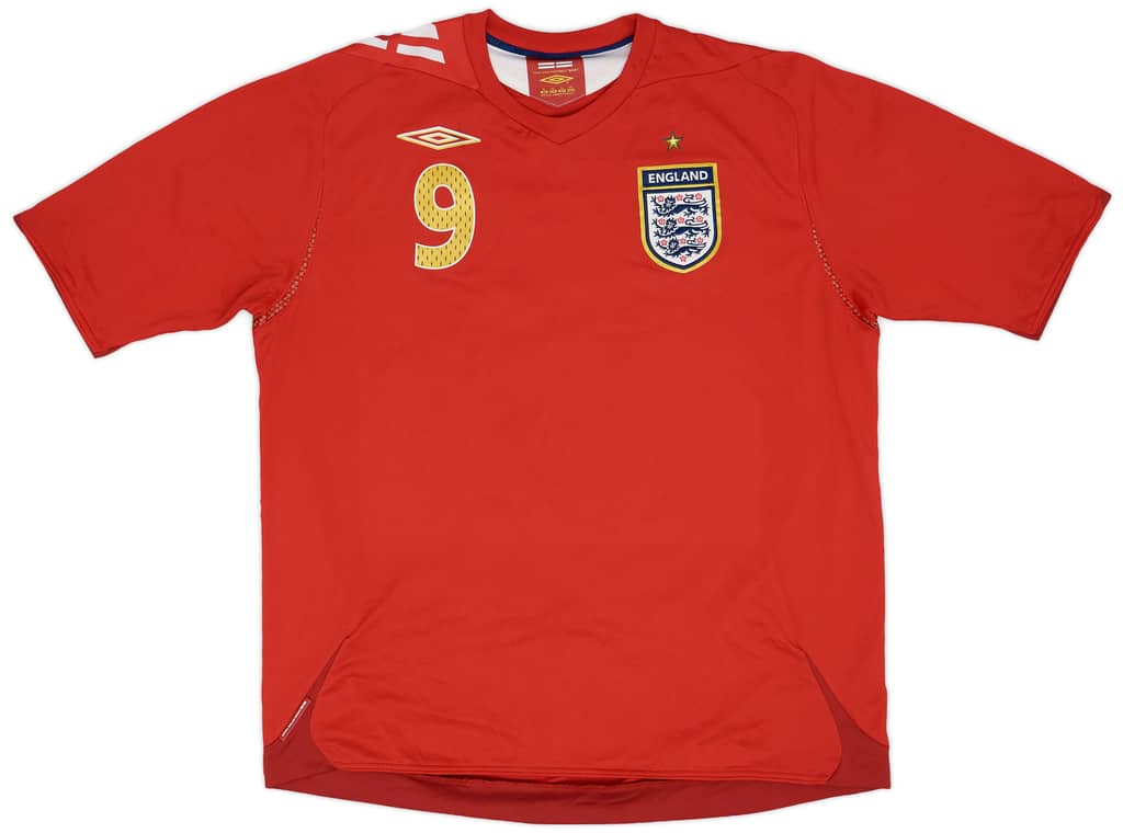 2006-08 England Away Shirt Rooney #9 - 7/10 - (XL)