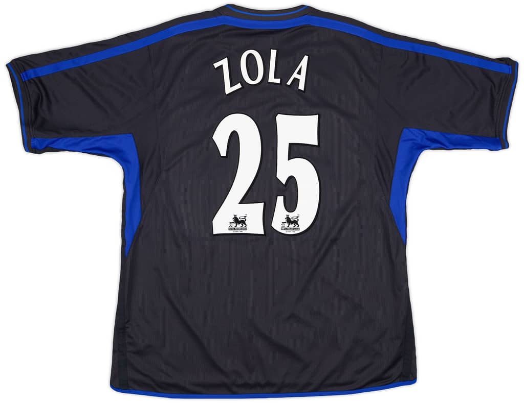 2002-04 Chelsea Away Shirt Zola #25 - 8/10 - (XXL)